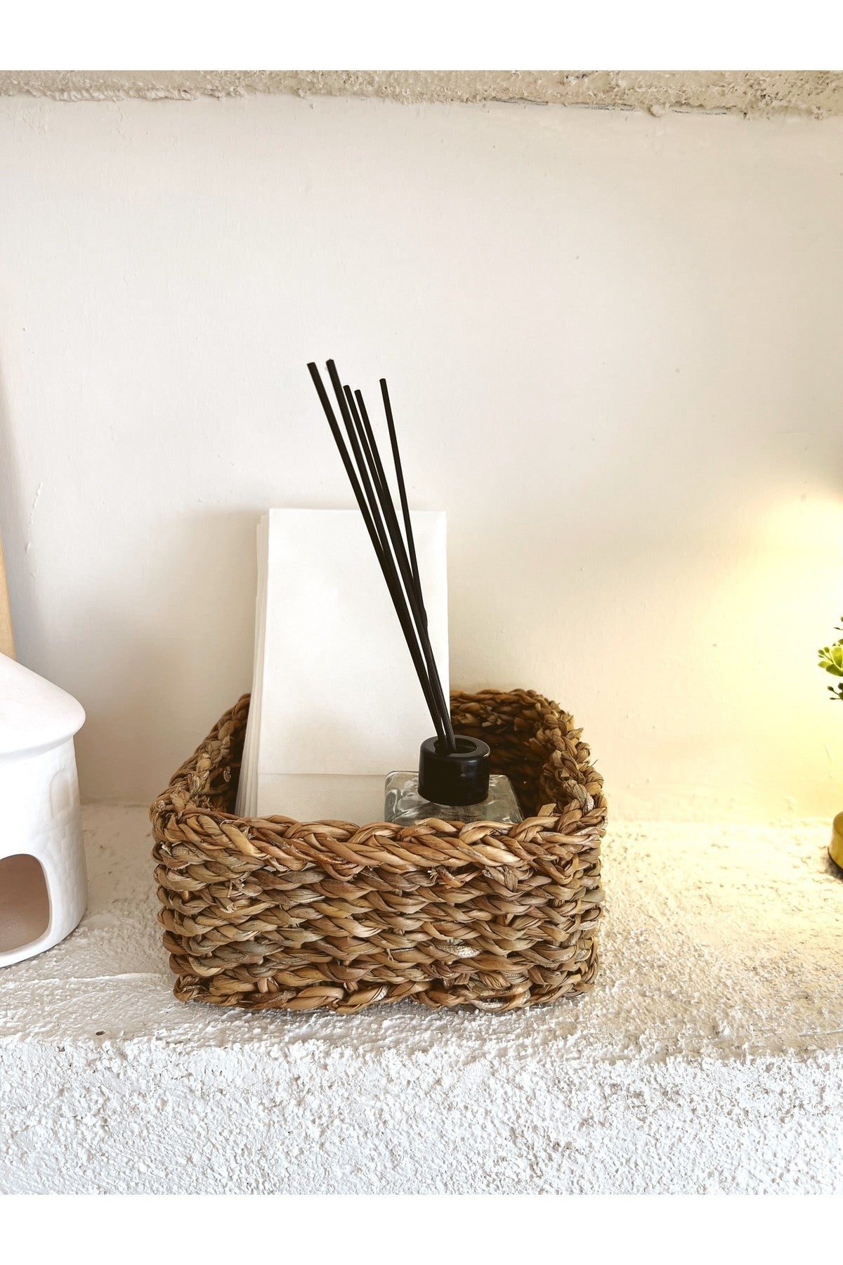 Hasır18X18X8cm Kare Düzenleyici/Sepet/Organizer