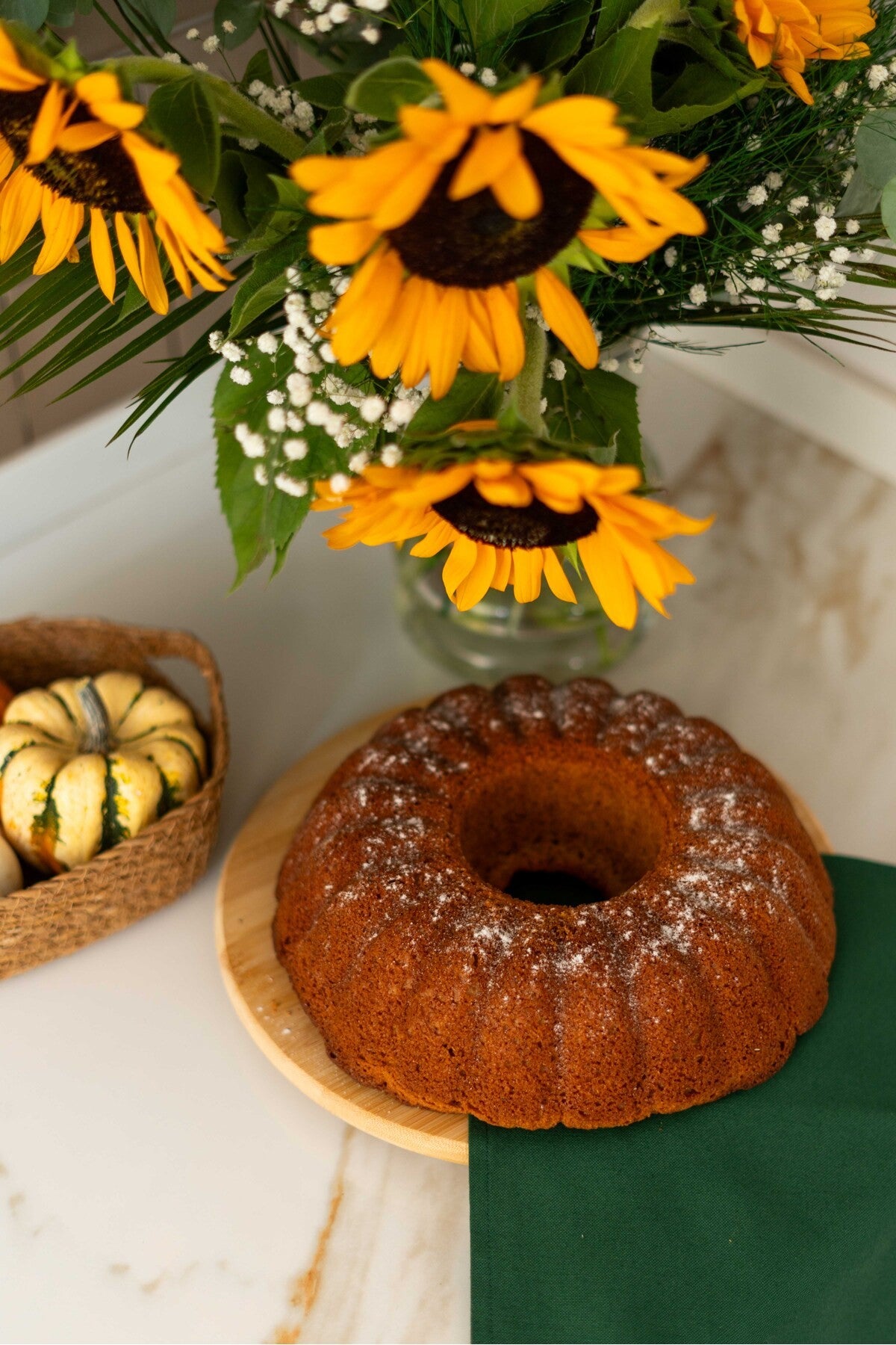 2Li %100 Keten Kumaş Yeşil Peçete