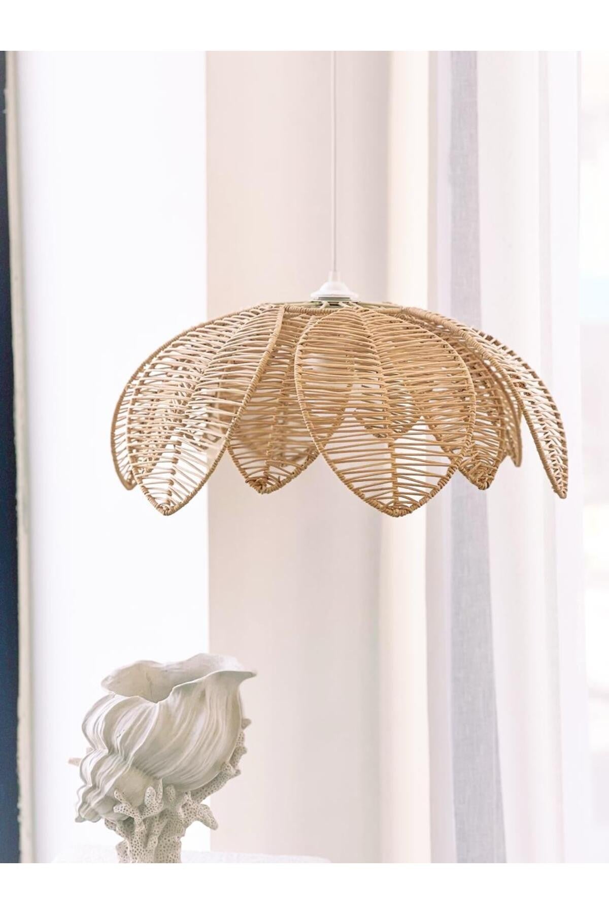 Rattan/Bambu Sarkıt Bohem Avize