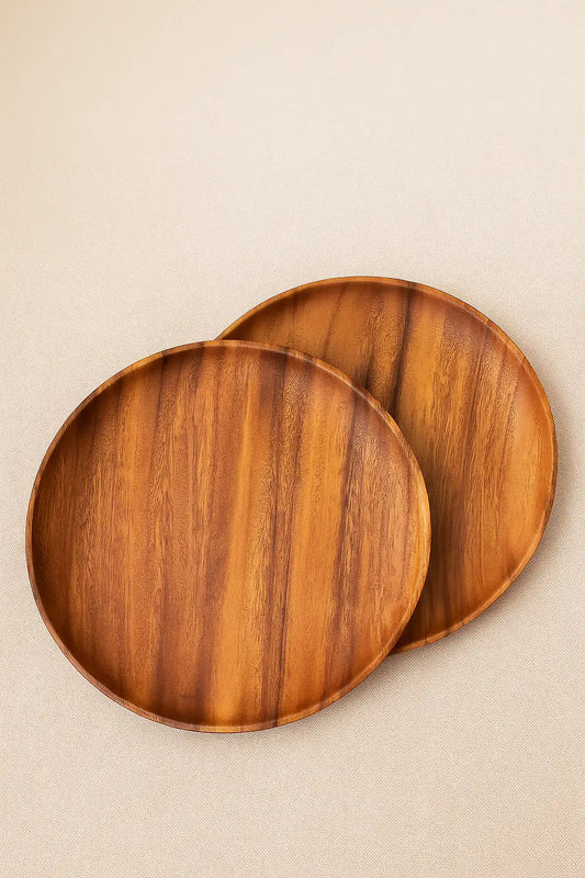 2’Lİ Akasya Servis ve Sunum Tabağı