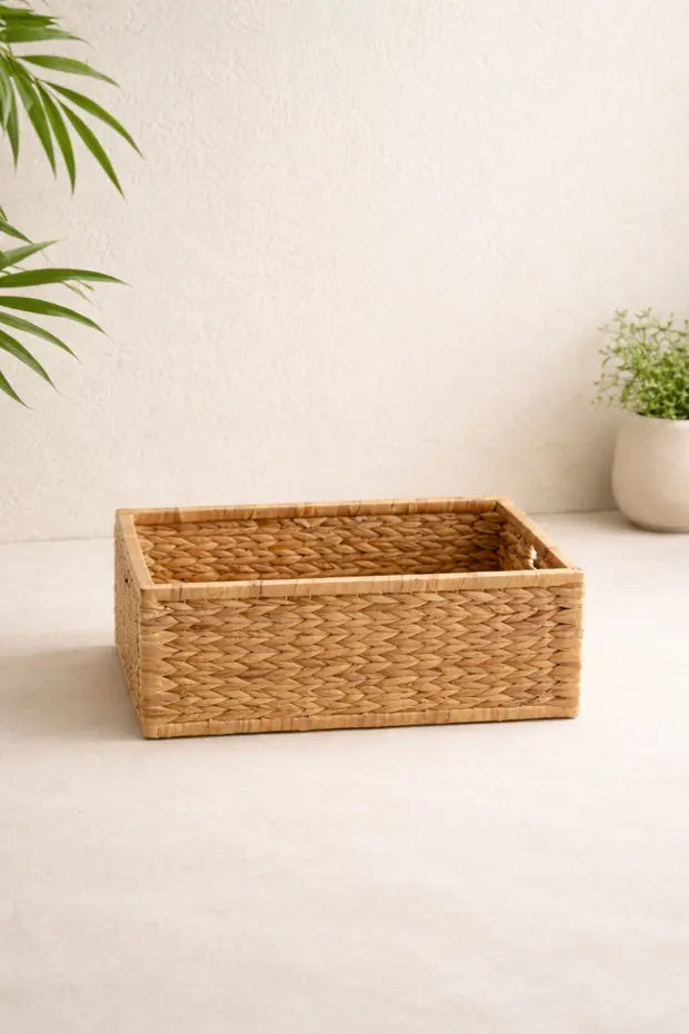 Hasır Sağlam Dikdörtgen 40x27x19,5 Sepet / Düzenleyici