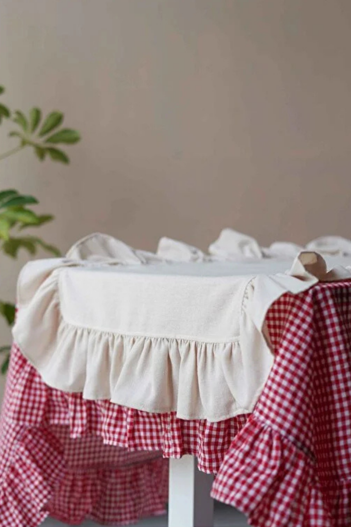 Pamuklu Ham Keten Fırfırlı Runner