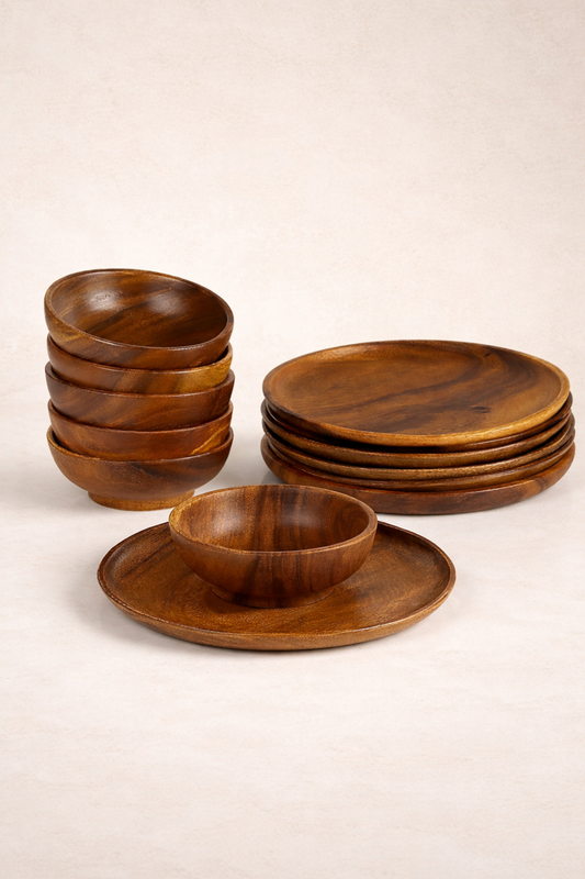 Akasya 12 Parça Yemek Takımı Set