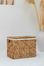Liva El Örgüsü 46x29x35 cm Hasır Sandık Çamaşır Oyuncak Sepet Organizer