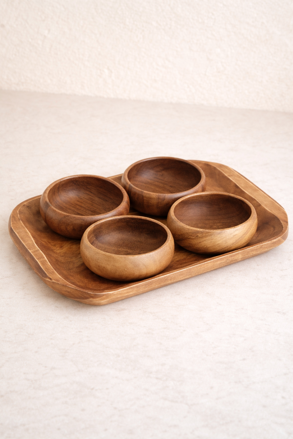 Akasya - 5 Parça Tepsi ve Çerez Sunum Seti