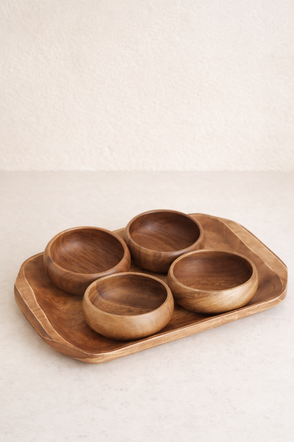 Akasya - 5 Parça Tepsi ve Çerez Sunum Seti