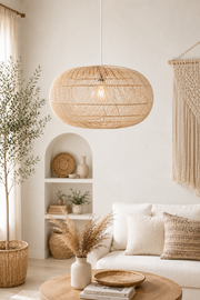 Elara Rattan / Bambu Büyük Sarkıt Bohem Avize