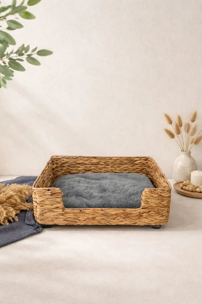 Hasır Minderli Büyük Boy Kedi/Köpek Yatağı