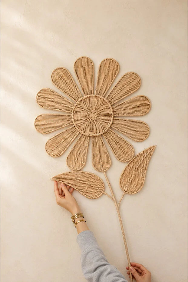 Rattan / Bambu Duvar Süsü / Bohem Duvar Süsü 50x95