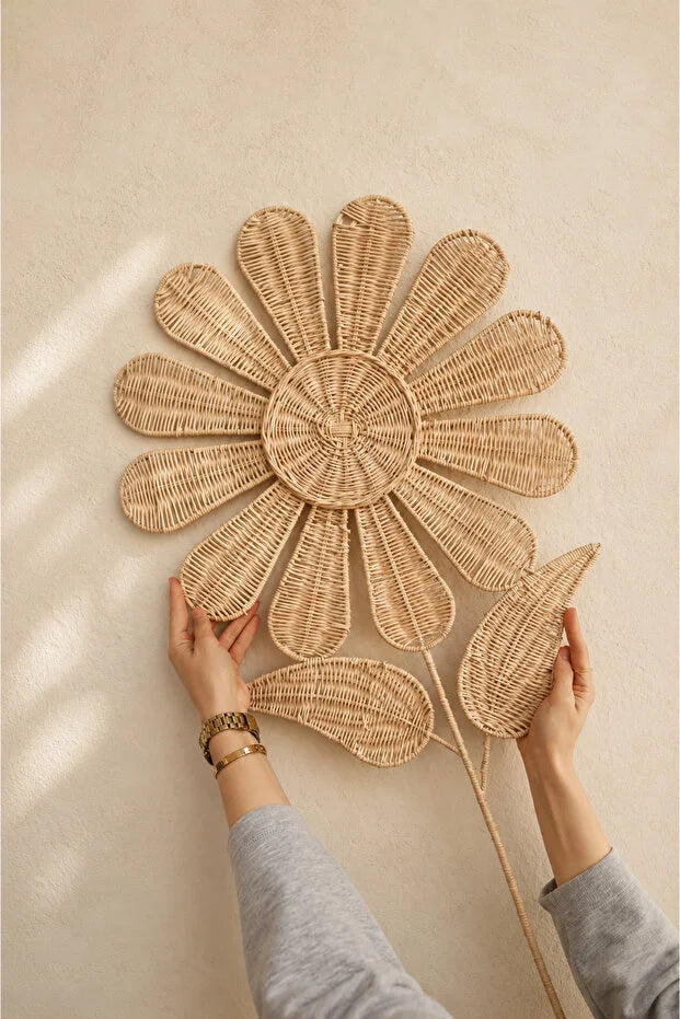 Rattan / Bambu Duvar Süsü / Bohem Duvar Süsü 50x95