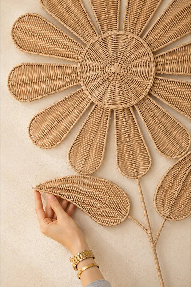 Rattan / Bambu Duvar Süsü / Bohem Duvar Süsü 50x95