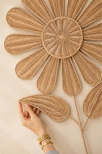 Rattan / Bambu Duvar Süsü / Bohem Duvar Süsü 50x95