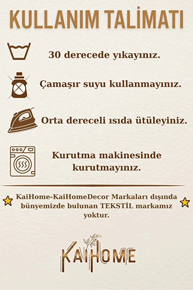 Rosy Serisi Kırmızı Kalp Fırfırlı Keten Supla / Amerikan Servis