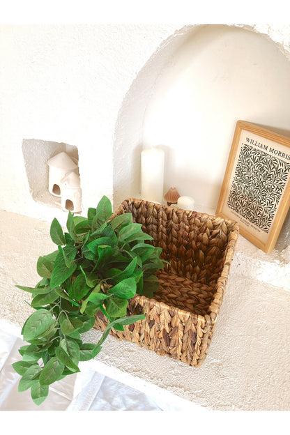 Hasır Su Sümbülü 32x32x22 Düzenleyici/organizer/oyuncak Sepeti/saksı