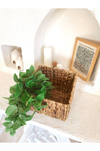Hasır Su Sümbülü 32x32x22 Düzenleyici/organizer/oyuncak Sepeti/saksı