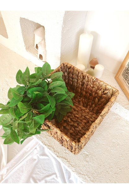 Hasır Su Sümbülü 32x32x22 Düzenleyici/organizer/oyuncak Sepeti/saksı