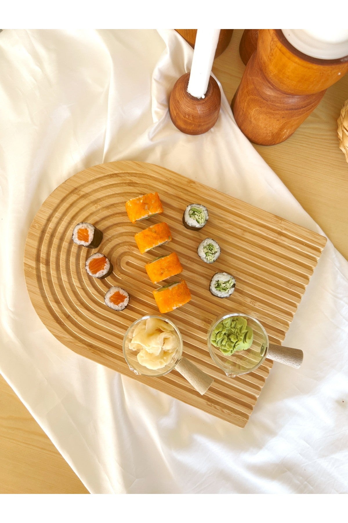 Bambu Dalgalı Model Gökkuşağı Sunumluk