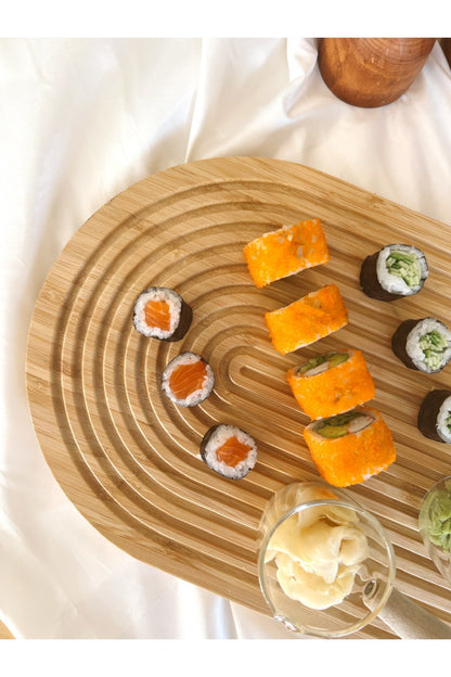 Bambu Dalgalı Model Gökkuşağı Sunumluk