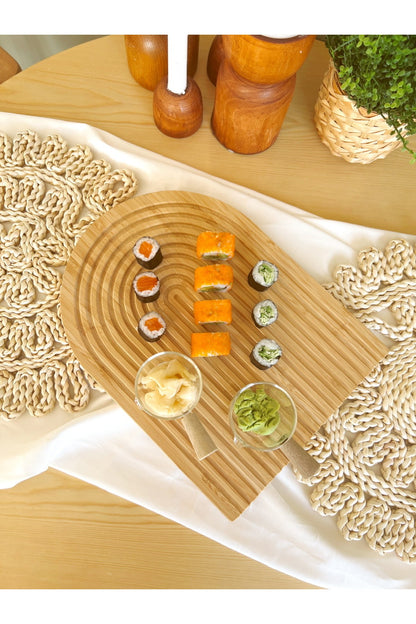 Bambu Dalgalı Model Gökkuşağı Sunumluk