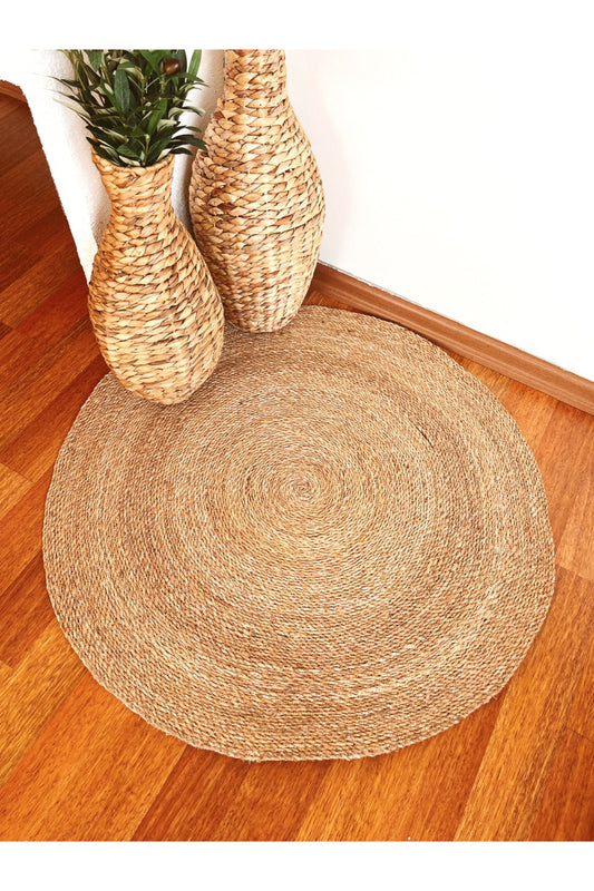 Bohem Hasır Dokuma Halı/Kilim 90cm