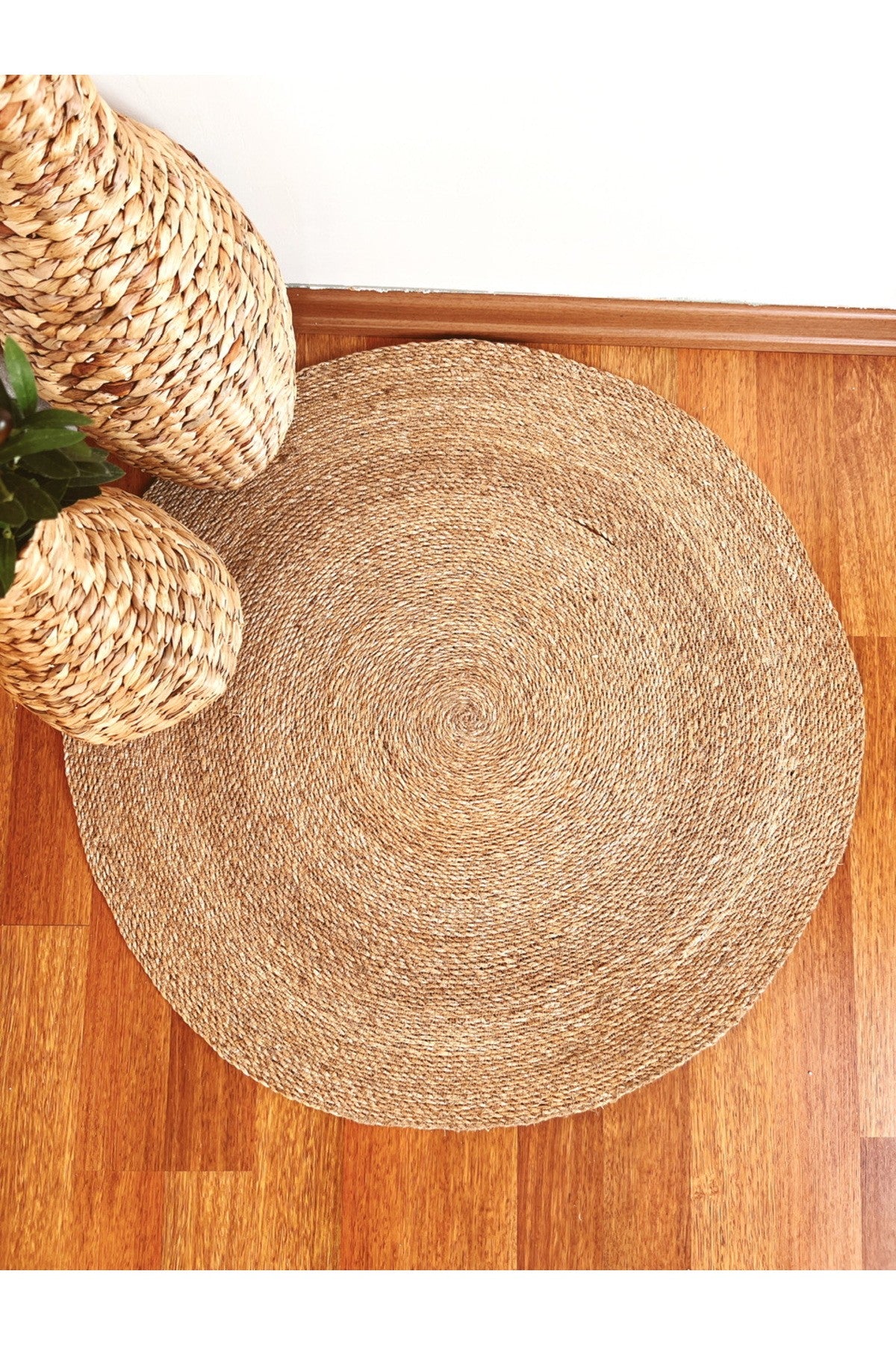 Bohem Hasır Dokuma Halı/Kilim 90cm