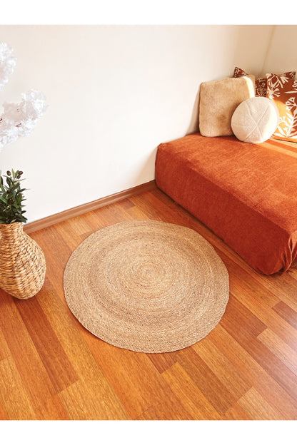 Bohem Hasır Dokuma Halı/Kilim 90cm