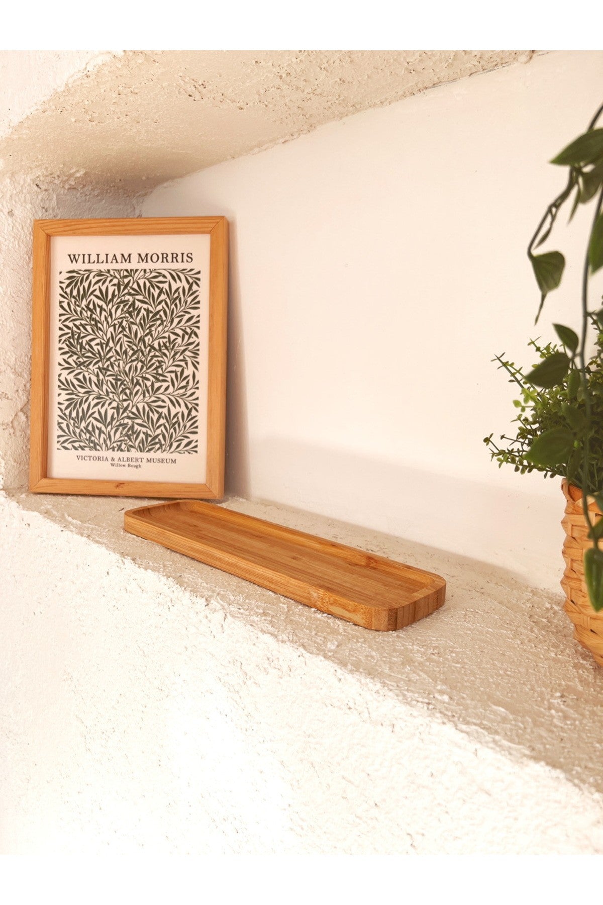 Bambu Dikdörtgen Yağdanlık Altlığı / Baharatlık Altlığı / Sunumluk / Düzenleyici