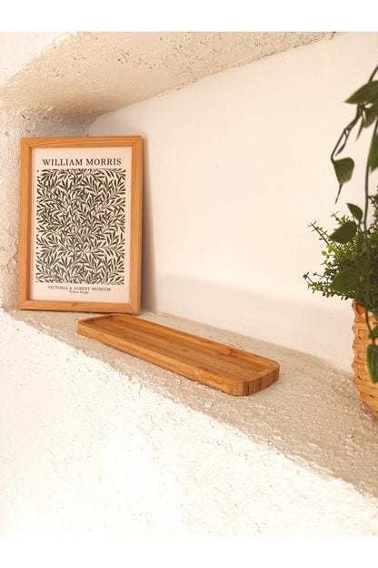 Bambu Dikdörtgen Yağdanlık Altlığı / Baharatlık Altlığı / Sunumluk / Düzenleyici