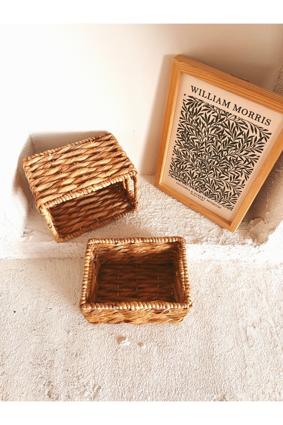 Hasır Sağlam Su Sümbülü 20,5x15x14cm Düzenleyici/Sepet/Organizer