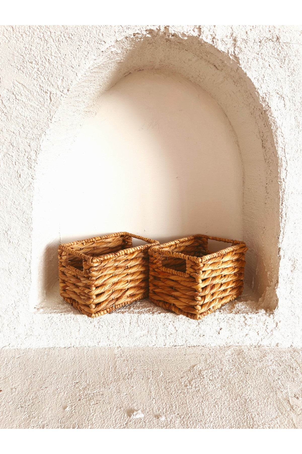 Hasır Sağlam Su Sümbülü 20,5x15x14cm Düzenleyici/Sepet/Organizer