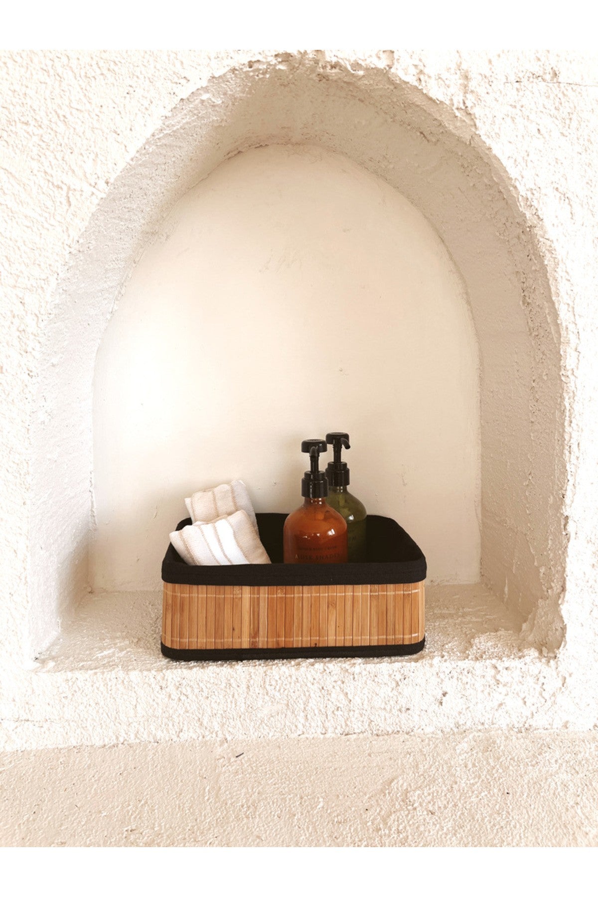 Bambu Katlanır Çok Amaçlı Hasır Düzenleyici/Organizer/Sepet/Banyo Düzenleyici