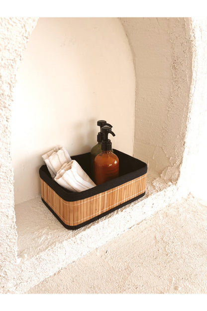 Bambu Katlanır Çok Amaçlı Hasır Düzenleyici/Organizer/Sepet/Banyo Düzenleyici