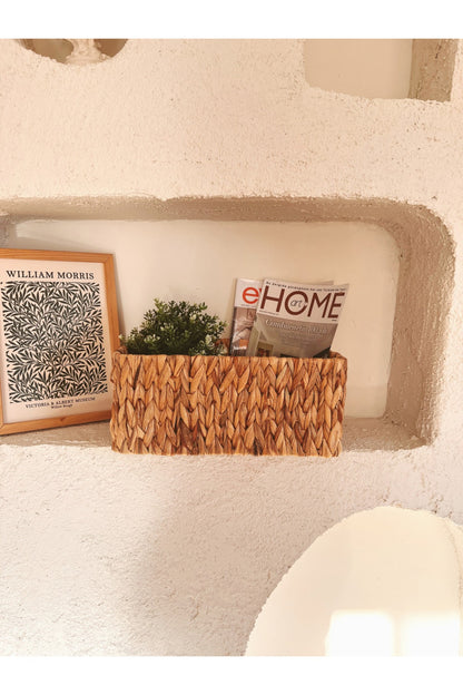 Hasır Sağlam Su Sümbülü 36X26X15 Düzenleyici/Sepet/Organizer