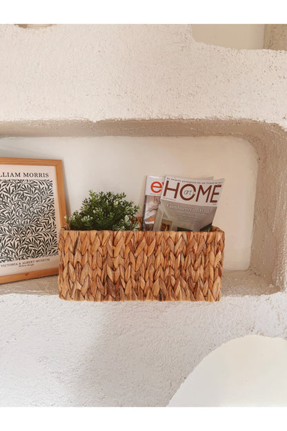 Hasır Sağlam Su Sümbülü 36X26X15 Düzenleyici/Sepet/Organizer