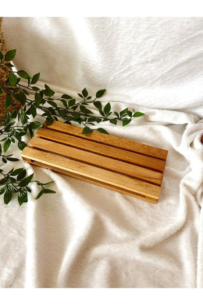 Ahşap Izgara Dikdörtgen Altlık / Sunumluk