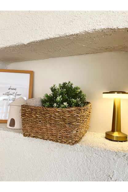 Hasır 25x25x12cm Kare Düzenleyici/Sepet/Organizer