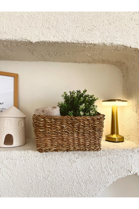 Hasır 25x25x12cm Kare Düzenleyici/Sepet/Organizer