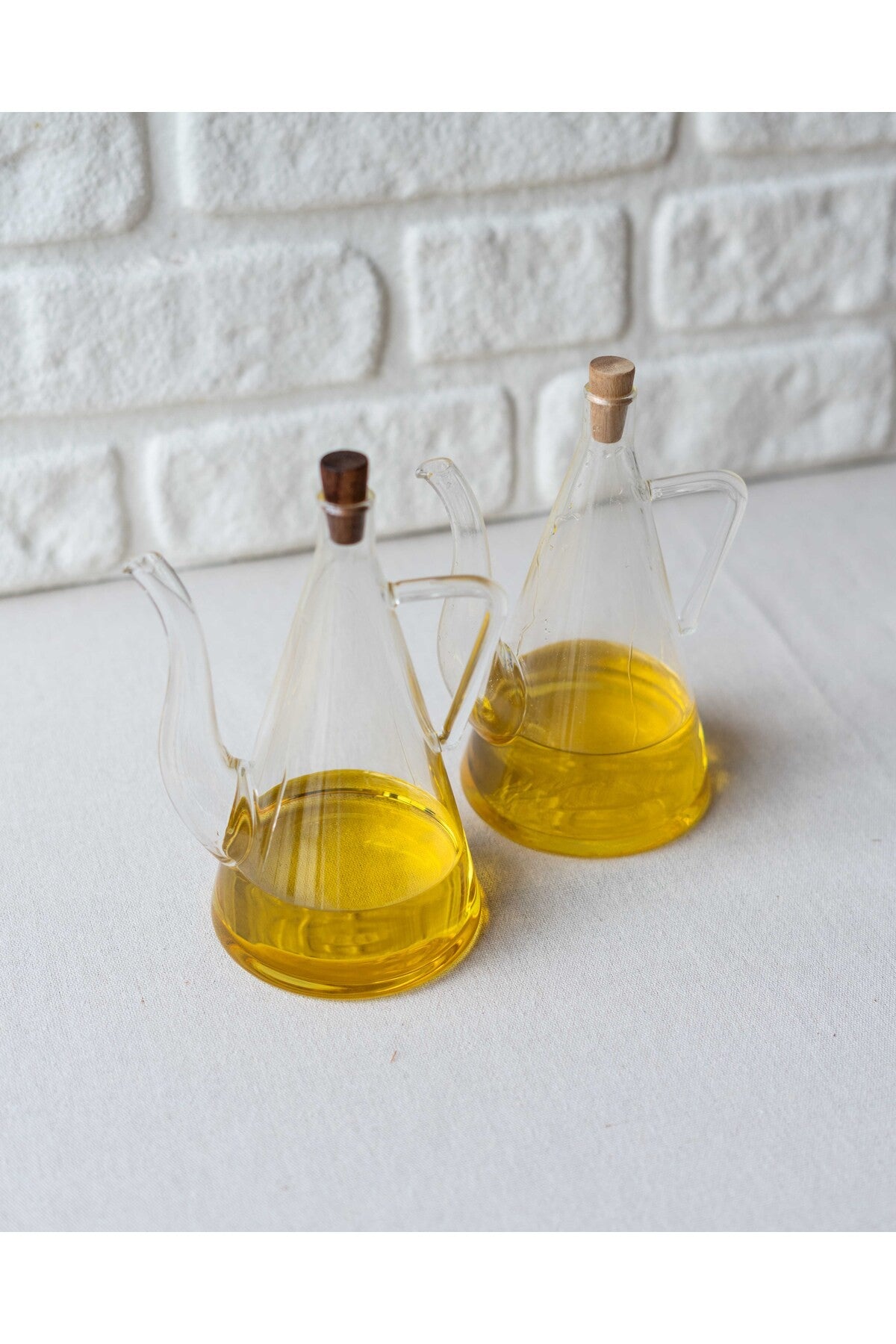 2Lİ Borosilikat Cam Yağdanlık/Sirkelik 500ML