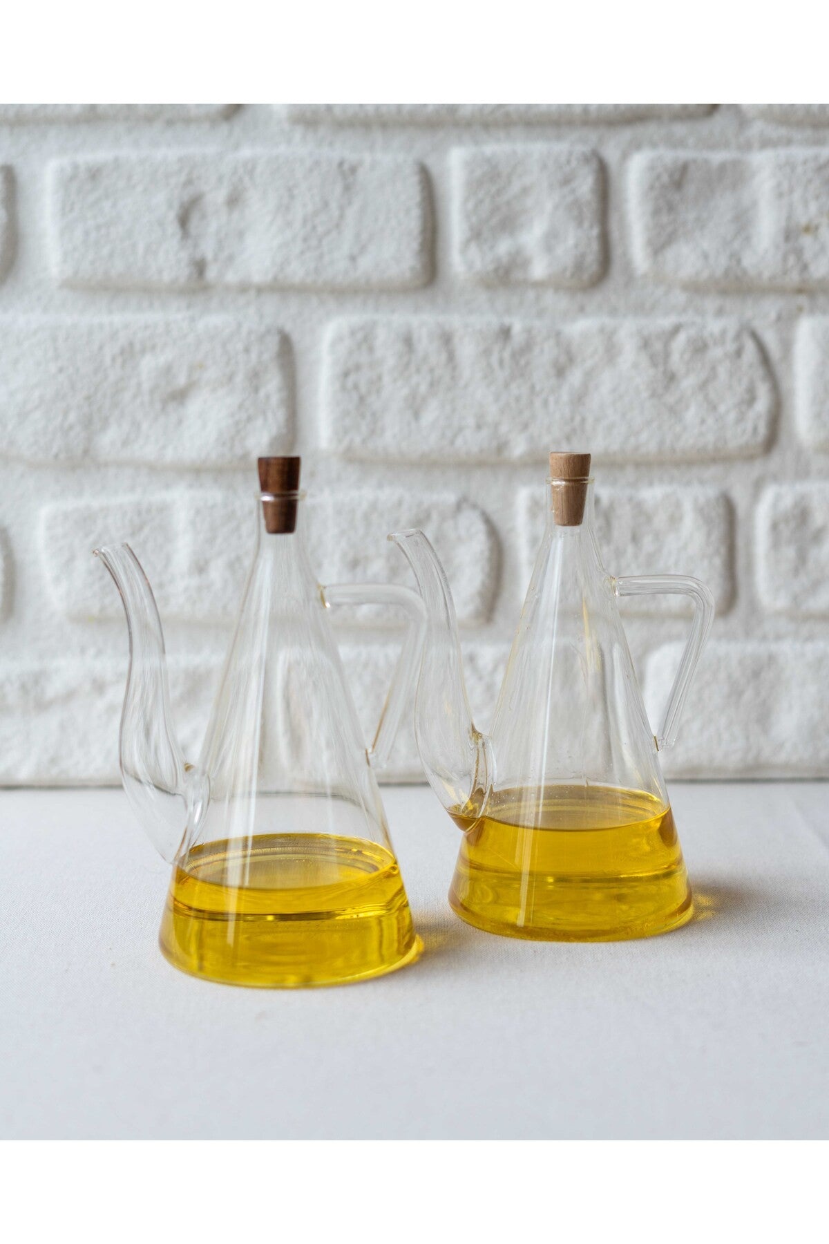 2Lİ Borosilikat Cam Yağdanlık/Sirkelik 500ML