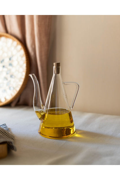 2Lİ Borosilikat Cam Yağdanlık/Sirkelik 500ML