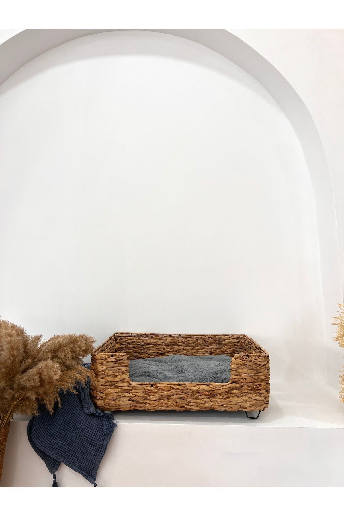 Hasır Minderli Büyük Boy Kedi/köpek Yatağı