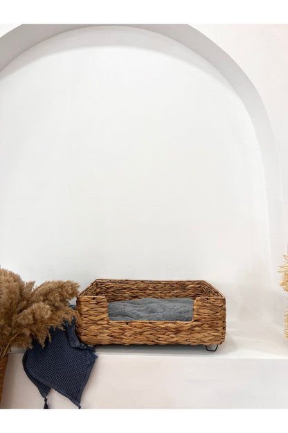 Hasır Minderli Büyük Boy Kedi/köpek Yatağı