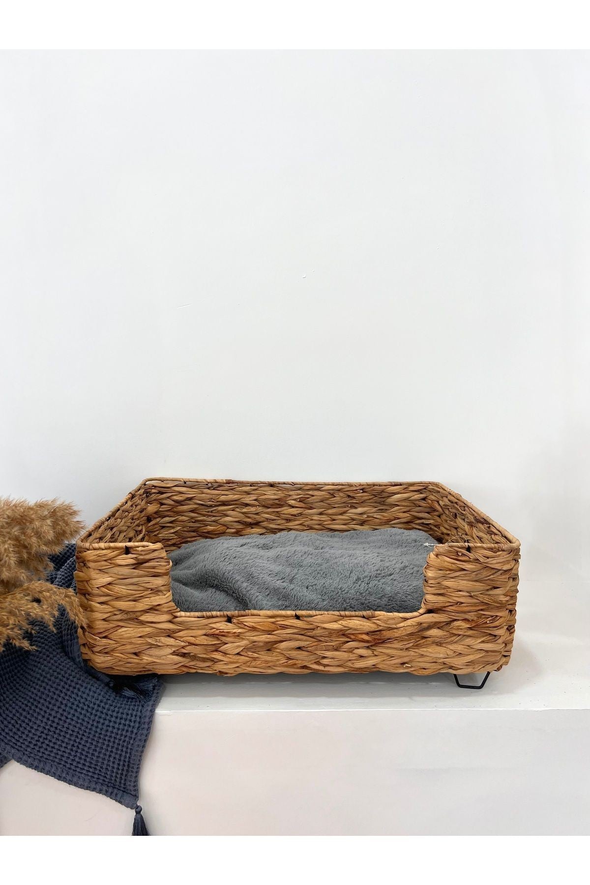 Hasır Minderli Büyük Boy Kedi/köpek Yatağı