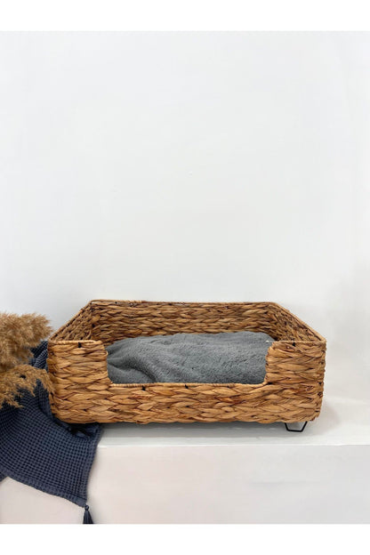 Hasır Minderli Büyük Boy Kedi/köpek Yatağı