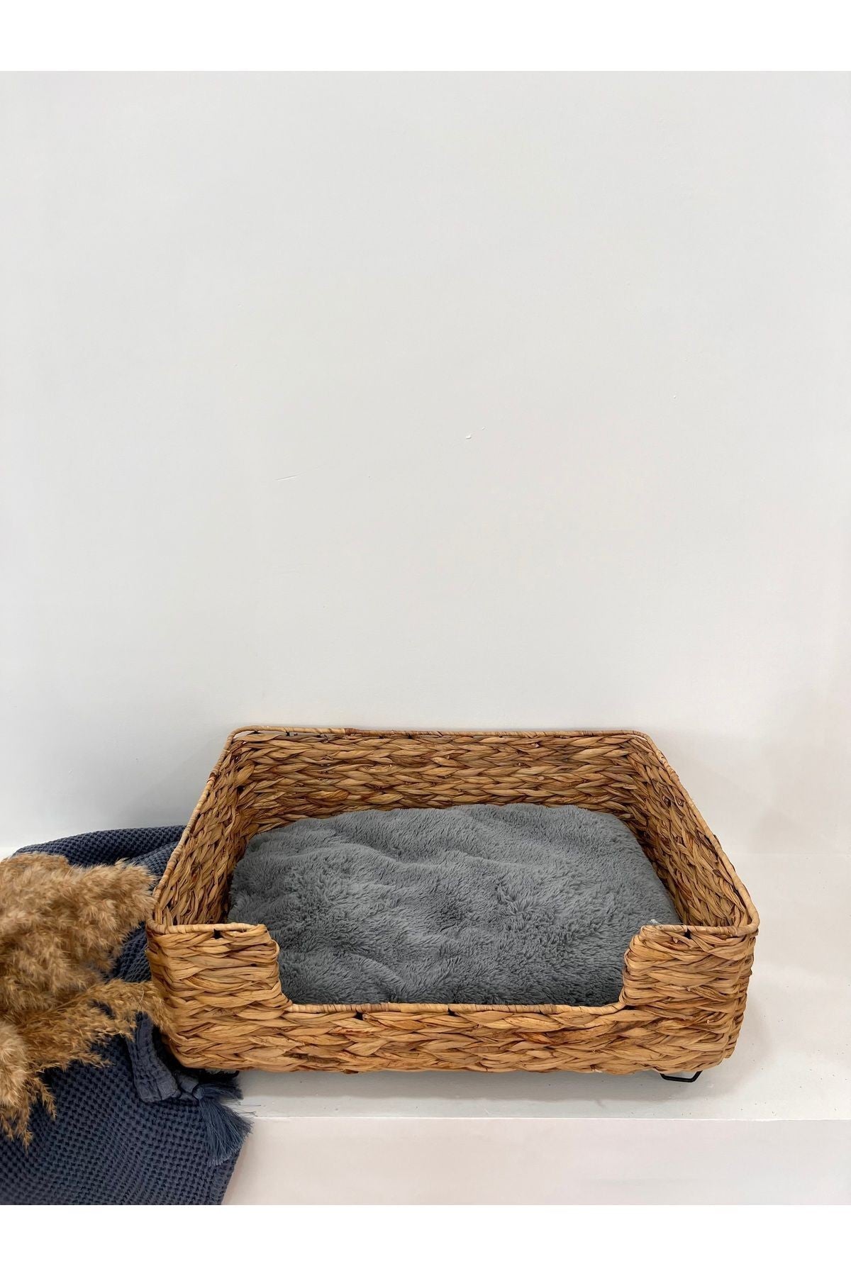 Hasır Minderli Büyük Boy Kedi/köpek Yatağı