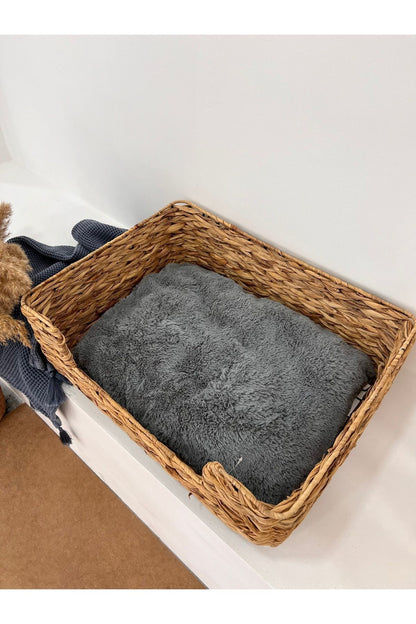 Hasır Minderli Büyük Boy Kedi/köpek Yatağı
