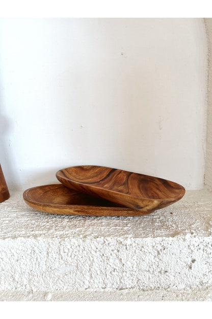 2’li Akasya Oval Sunum / Servis Tabağı