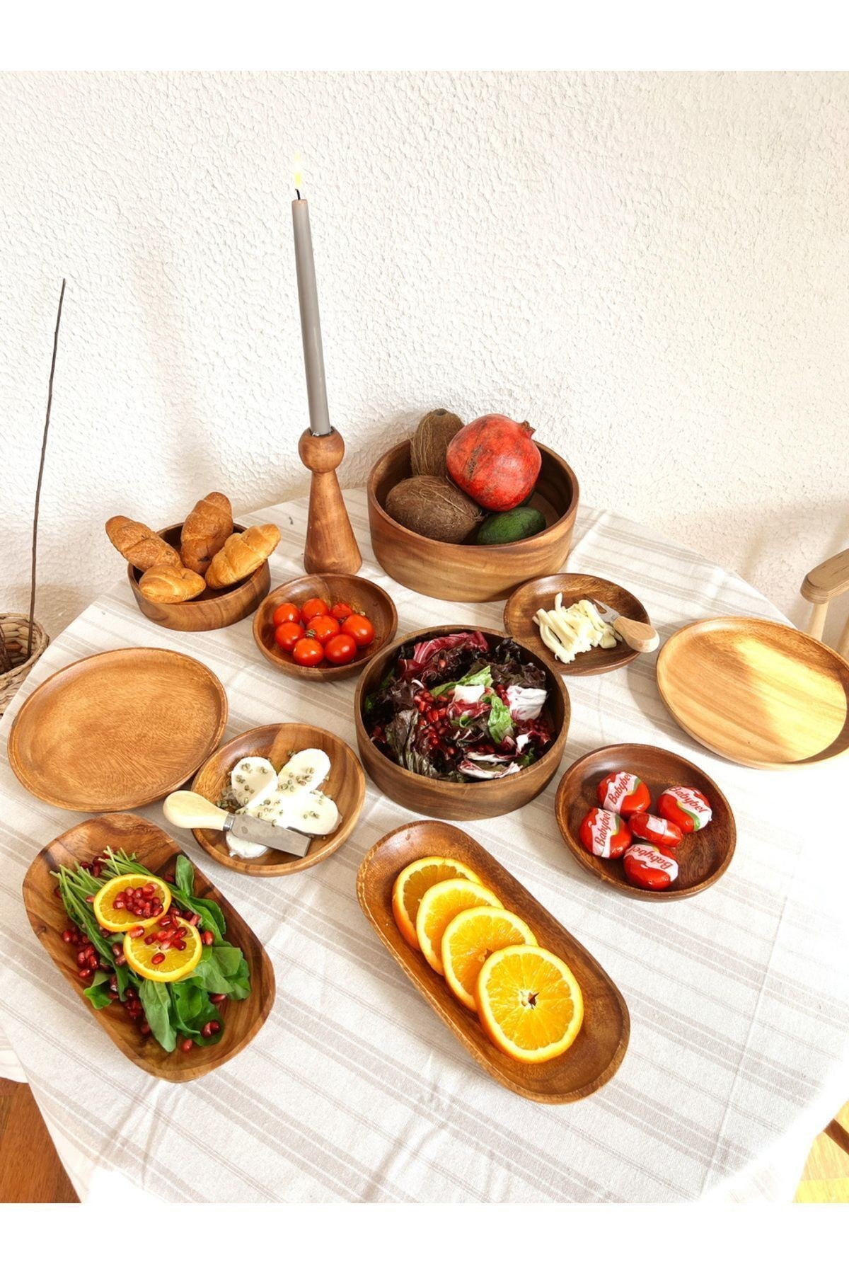 2’li Akasya Oval Sunum / Servis Tabağı