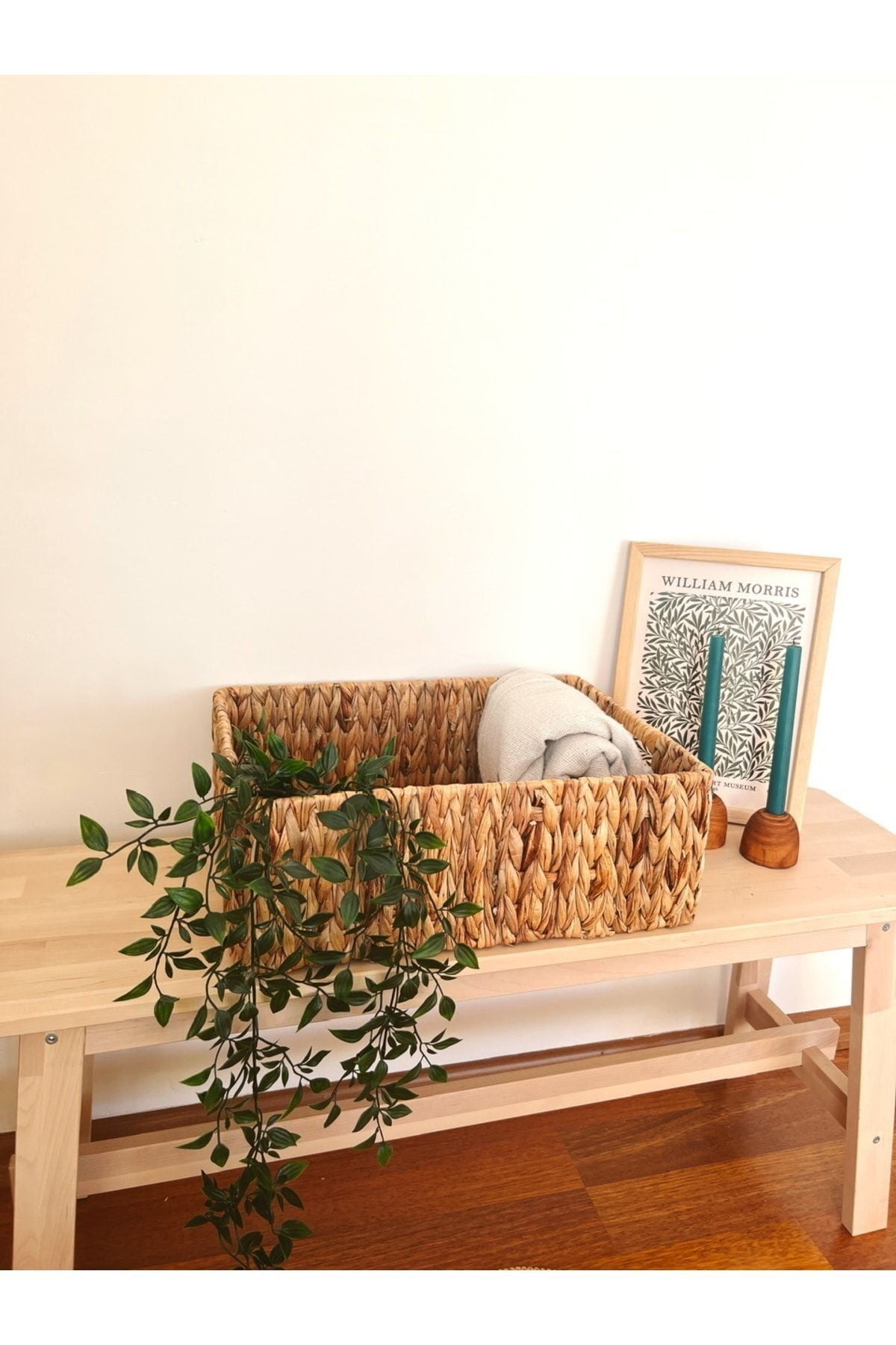 Hasır Sağlam 35x23x12 Dikdörtgen Sepet / Düzenleyici