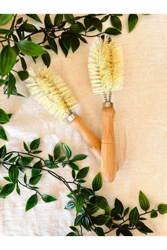 Ahşap Saplı Dekoratif Bulaşık Temizleme Fırçası